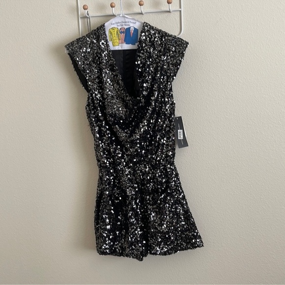 French Connection Sequin Romper - Picture 2 of 13